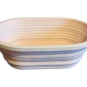 Cos de dospire pliabil din silicon alimentar, oval, 27 x 17.5 x 3.5 cm